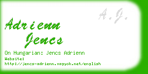 adrienn jencs business card